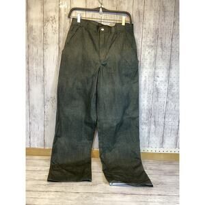 All Caps Studio Men's Straight Casual Pant Trouser 100% Cotton Gray Size XS